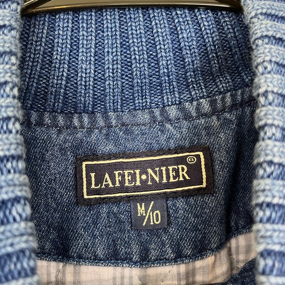 Vintage Denim Zip Up Moto Jacket Sz M - Picture 4 of 12